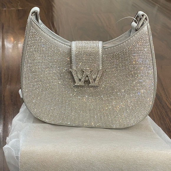 Handbags - Elegant Silver Women's Shoulder Bag Purse